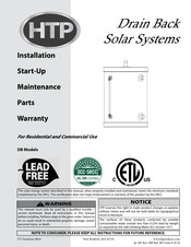 HTP Drain Back Installation, Start-Up, Maintenance, Parts, Warranty