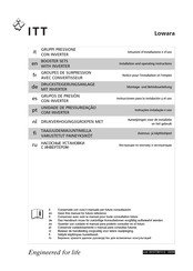 ITT Lowara GHV Series Installation And Operation Instructions Manual