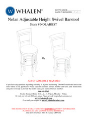 Whalen NOLAHBST Instruction Booklet