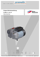 Elmo Rietschle V-VGD 21 Original Operating Instructions