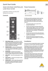 Behringer 904A Quick Start Manual