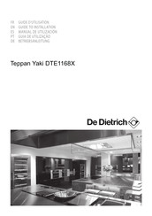 DeDietrich Teppan Yaki DTE1168X Manual To Installation