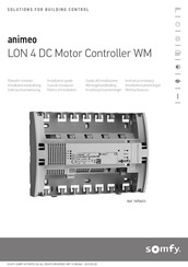 SOMFY animeo LON 1870453 Installation Manual