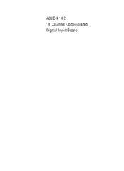 ADLINK Technology ACLD-9182 Manual
