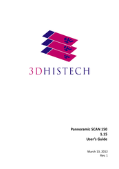3D Histech Pannoramic SCAN 150 User Manual