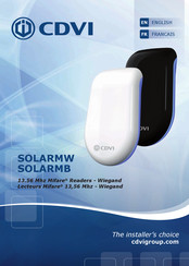 CDVI Mifare SOLARMW Installation Manual