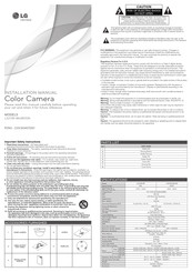 LG L5213R-BP Installation Manual