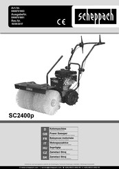 Scheppach SC2400p Translation From The Original Instruction Manual