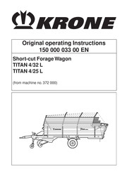 Krone TITAN 4/32 L Original Operating Instructions