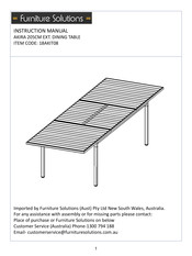 Furniture Solutions AKIRA 18AKIT08 Instruction Manual
