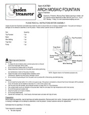 Garden Treasures F40979AA Assembly Instructions