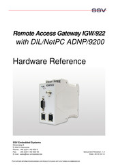 SSV IGW/922 Hardware Reference Manual