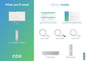 COX Contour 2 Quick Start Manual