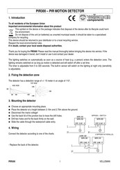Velleman PIR300 Manual
