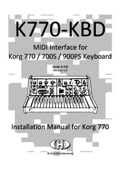 CHD Elektroservis K770-KBD Installation Manual