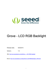 Seeed Grove-LCD RGB Backlight Manual