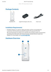 Ubiquiti Rocket5AC R5AC-PTP Quick Start Manual