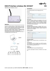 Somfy 9018247 Operating And Installation Manual