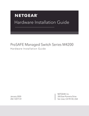 NETGEAR ProSAFE M4200-10MG-POE+ Hardware Installation Manual