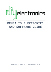 DIYElectronics PRUSA I3 Electronics And Software Manual