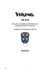 MEGATRONIX Viking VS 315 Installation And Operation Manual