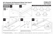 Finelite HP-4 Recessed Installation Instructions