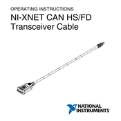 National Instruments NI-XNET CAN HS/FD Operating Instructions Manual