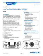 Merck Millipore mA700 User Manual