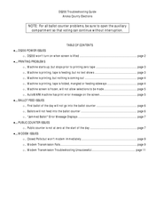 ES&S DS200 Troubleshooting Manual