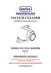 Swiss SVAC ROB2200 Instruction Manual