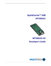 Multi-Tech QuickCarrier MT100UCC-H5 Developer's Manual