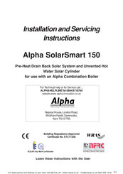 Alpha SolarSmart 150 Installation And Servicing Instructions