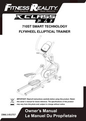 Fitness Reality X CLASS 710 ST Owner's Manual
