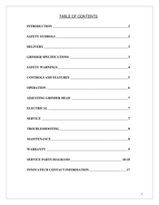 Innovatech Easy Edge Predator 850 Operator's Manual