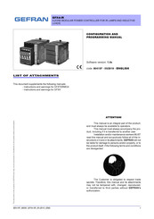 gefran GFX4-IR Configuration And Programming Manual
