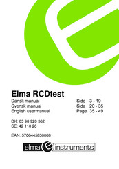 Elma Instruments FITESTpro User Manual