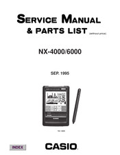 Casio NX-4000 Service Manual & Parts Manual