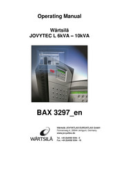 WÄRTSILÄ JOVYTEC L 10000 Operating Manual
