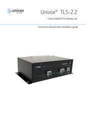 Edin Univox TLS-2.2 Technical Manual And Installation Manual
