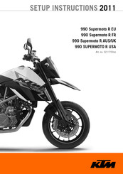 KTM 990 Supermoto R EU 2012 Setup Instructions