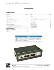 S&C SpeedNet SDR 3 Instruction Sheet