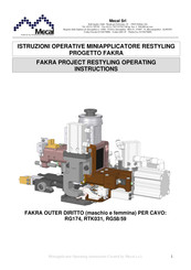 Mecal FAKRA Operating Instructions Manual