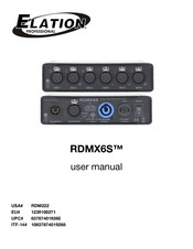 Elation RDMX6S User Manual