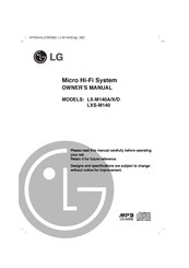 LG LXS-M140 Owner's Manual