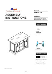 Furniture of America CM-AC566 Assembly Instructions Manual