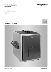 Viessmann Vitoplex 200 Series Service Instructions Manual