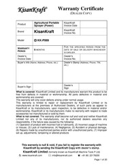 KISANKRAFT KK-P999 Manual