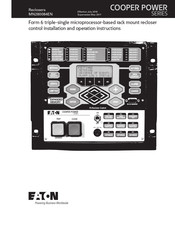 Eaton Cooper Power Form 6-TS Installation And Operation Instructions Manual
