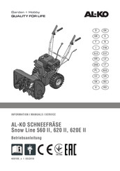 AL-KO Snow Line 620E II Operating Instructions Manual