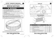 Intex Pool Volleyball Set Owner's Manual